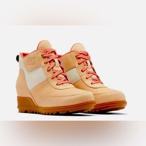 Sorel Ankle Boots in Tan and Cream